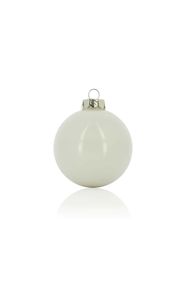 ARPIMEX Box 16 Sfere Natale Vetro D 80 Mm Milk