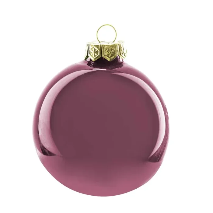 ARPIMEX Box 36 Sfere Natale Vetro D 40 Mm Mauve