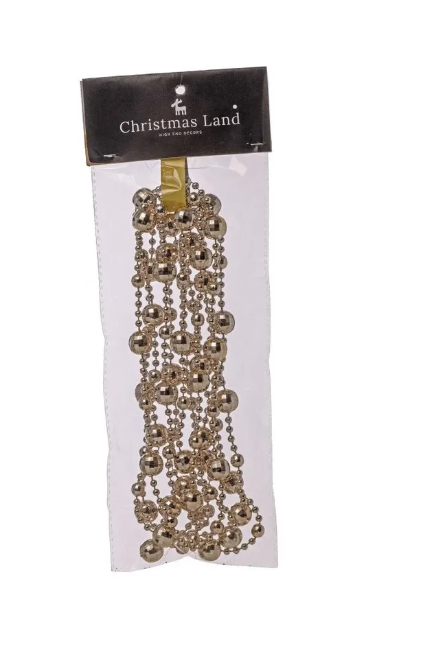 ARPIMEX Collana Natale Perle Plastica D 14 Mm 2,7 Mt Oro Chiaro Sconti