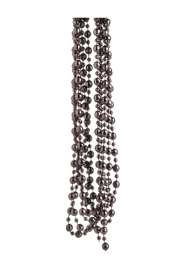 ARPIMEX Collana Natale Perle Plastica D 8 Mm 2,7 Mt Grey