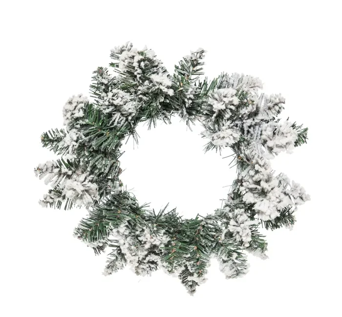 ARPIMEX Coroncina Natale Innevata D 30 Cm Bianco