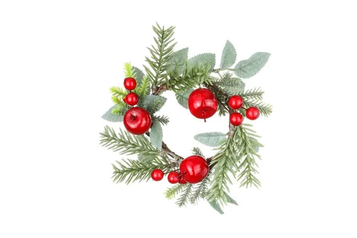 ARPIMEX Decorazioni Candele con Meline e Pigne D 17 Cm