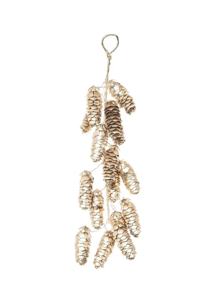 ARPIMEX Dietroporta Natale Pignette H 35 Cm Gold