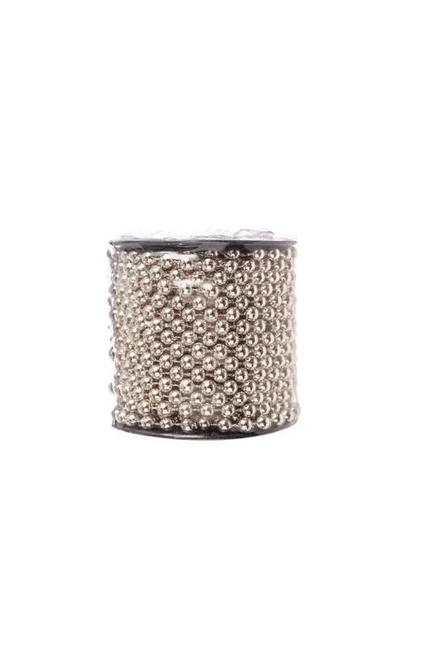 ARPIMEX Ghirlanda Perle Natale D 6 Mm L 10 Mt Plastica Oro Chiaro