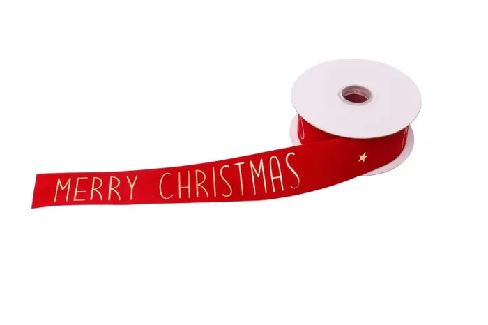 ARPIMEX Nastro Natale Merry Christmas 15 Mm 10 Mt Red