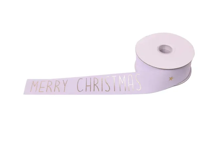 ARPIMEX Nastro Natale Merry Christmas 25 Mm 10 Mt Bianco