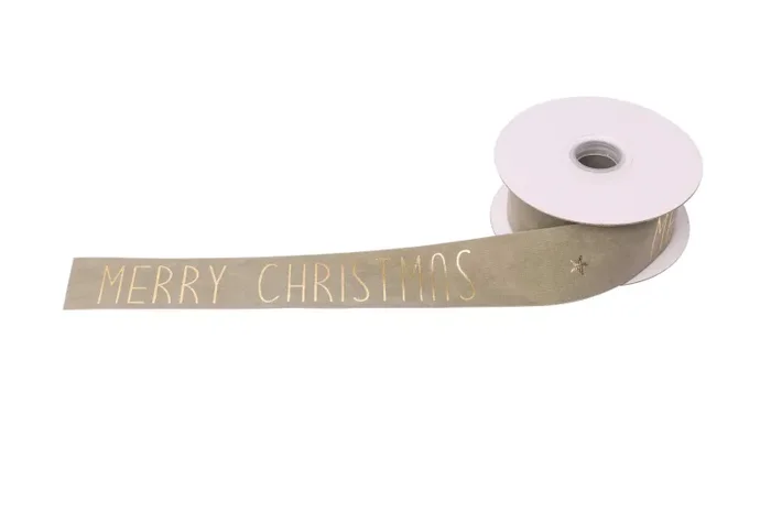 ARPIMEX Nastro Natale Merry Christmas 38 Mm 10 Mt Avana