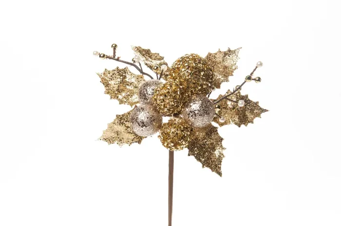 ARPIMEX Pick Quadrifoglio Sfere Gold 12 Pz