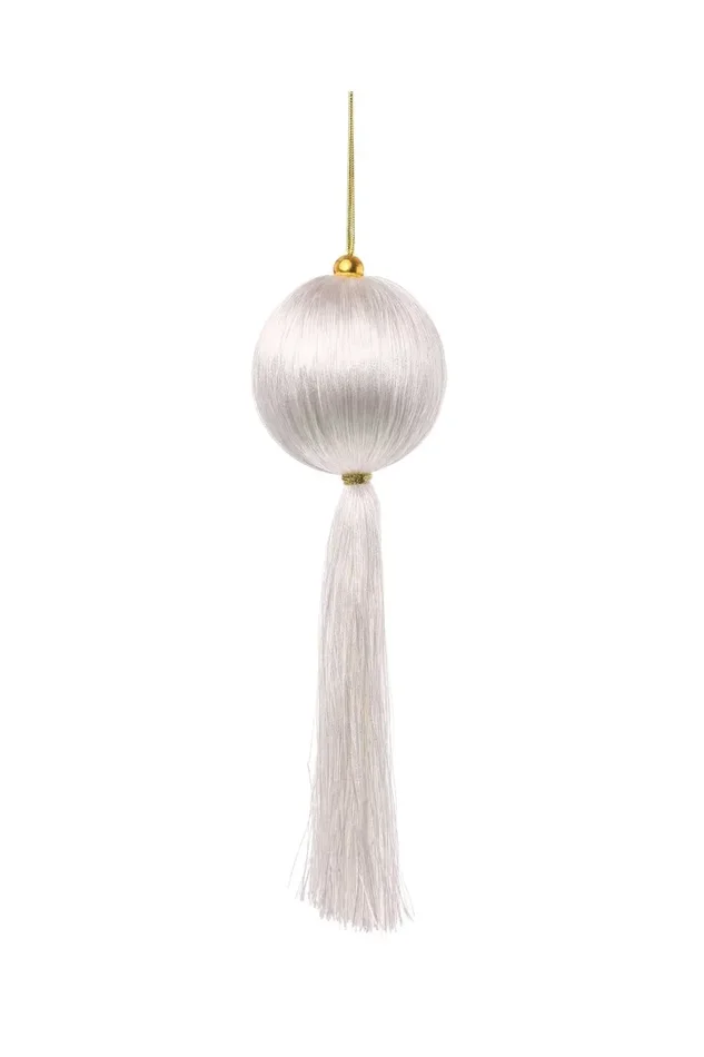 ARPIMEX Sfera Natale con Decoro 9 ,5 x 9,5 x 30 Cm Bianco