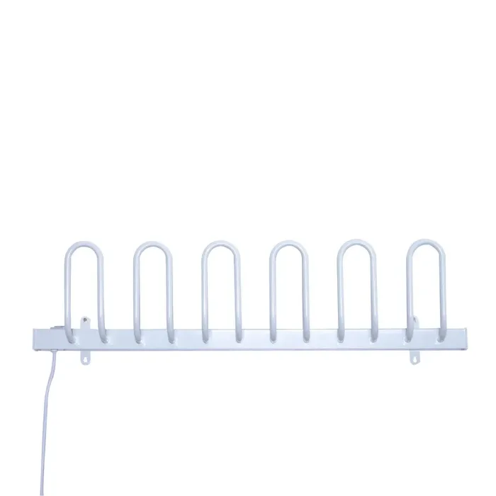 Asciuga Scarpe Elettrico da Parete 60W in Alluminio Bianco - immagine 3