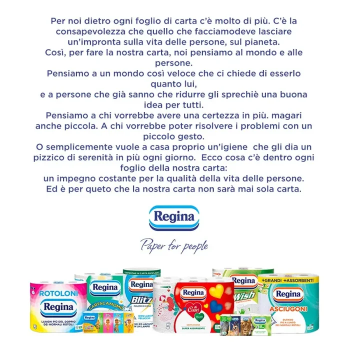 Asciugoni Regina Carta Cucina | Confezione da 2 Rotoli a 2 veli | 85 strappi per rotolo* | Maxi Fogli più Grandi e più Assorbenti | Carta 100% certificata FSC® - immagine 2