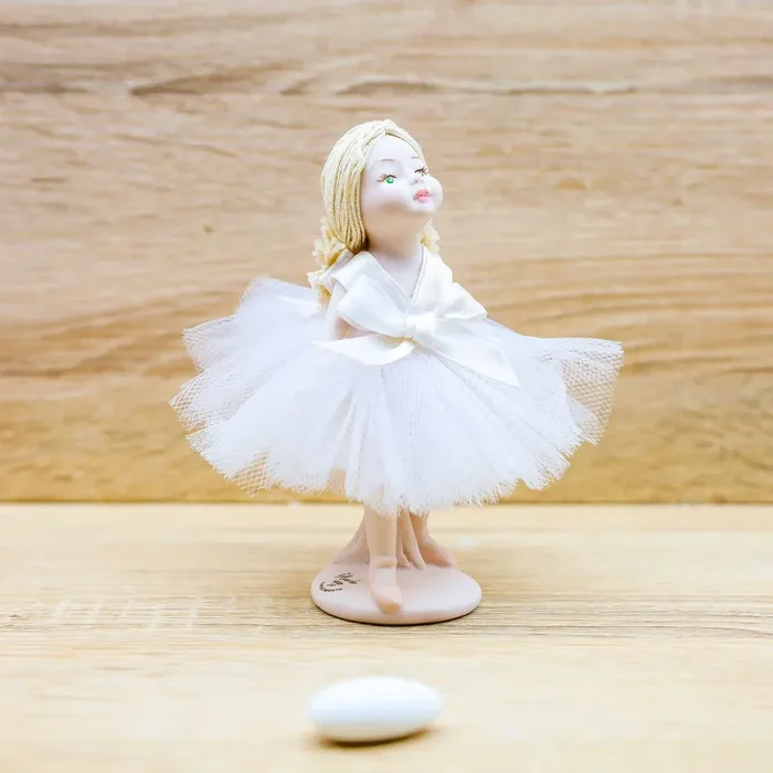 Ballerina con Abito Bianco Averla Bomboniere Online - immagine 2