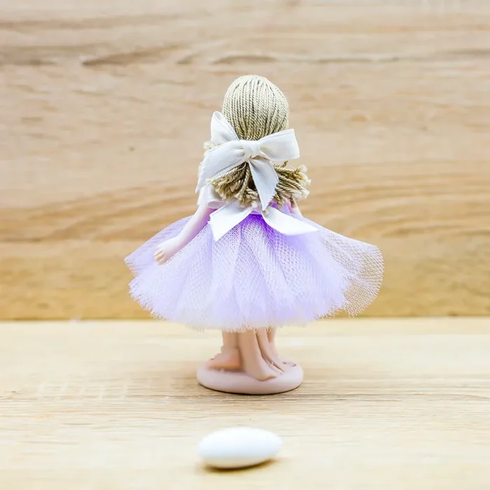 Ballerina con Abito Lilla Averla Bomboniere - immagine 3