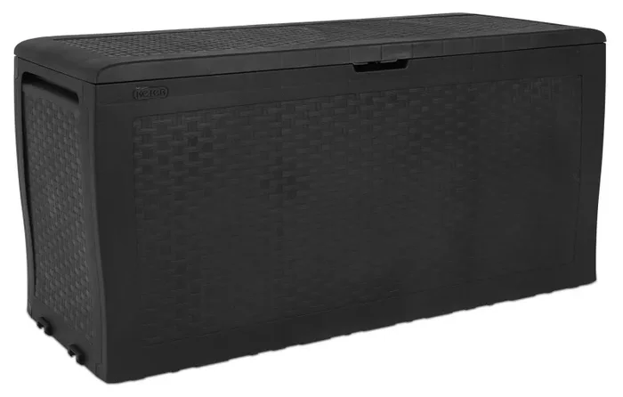 Baule Cassapanca da Esterno 116,4×44,7×57 cm in Resina Keter Samoa Antracite