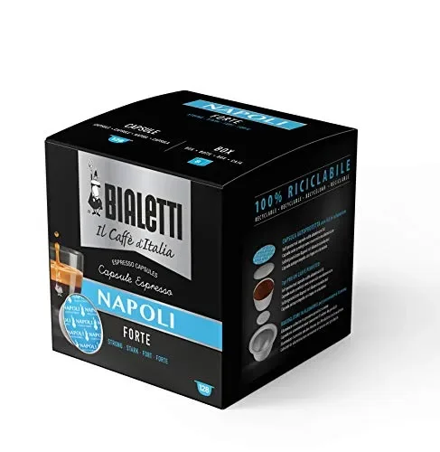 Bialetti Caffè d’Italia Napoli (Gusto Forte) – Multipack 128 Capsule Fornitura