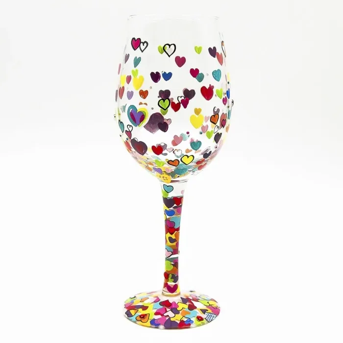 Bicchiere Vino Cuori Lolita