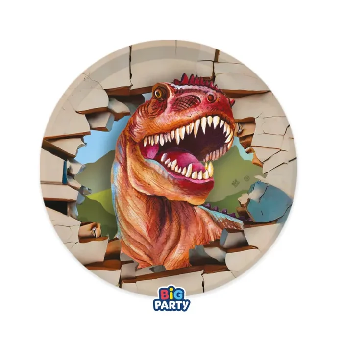 Big Party Piatti Carta D 18 Cm Dinosaurs Cf 6 Pz