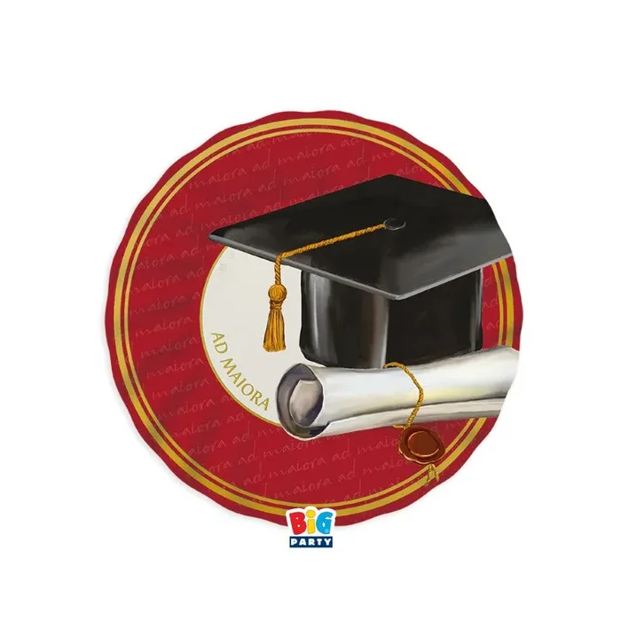 Big Party Piatti Carta Laurea ad Maiora D 20 Cm Cf 6 Pz Rosso Online ora