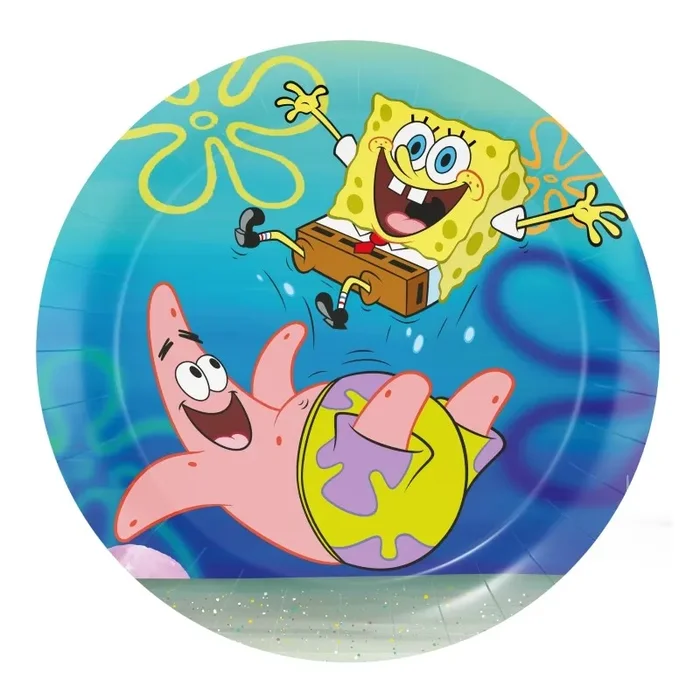 Big Party Piatti Carta Spongebob D 18 Cm Cf 8 Pz