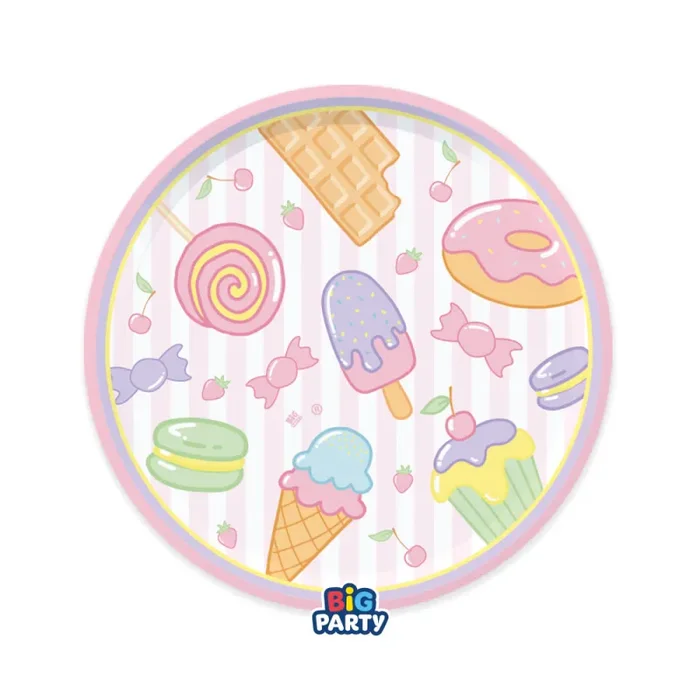 Big Party Piatti Carta Sweety D 18 Cm Cf 6 Pz Multicolor Online