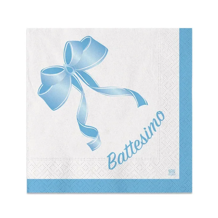 Big Party Tovaglioli Carta Battesimo 25 x 25 Cm Cf 20 Pz Celeste Online