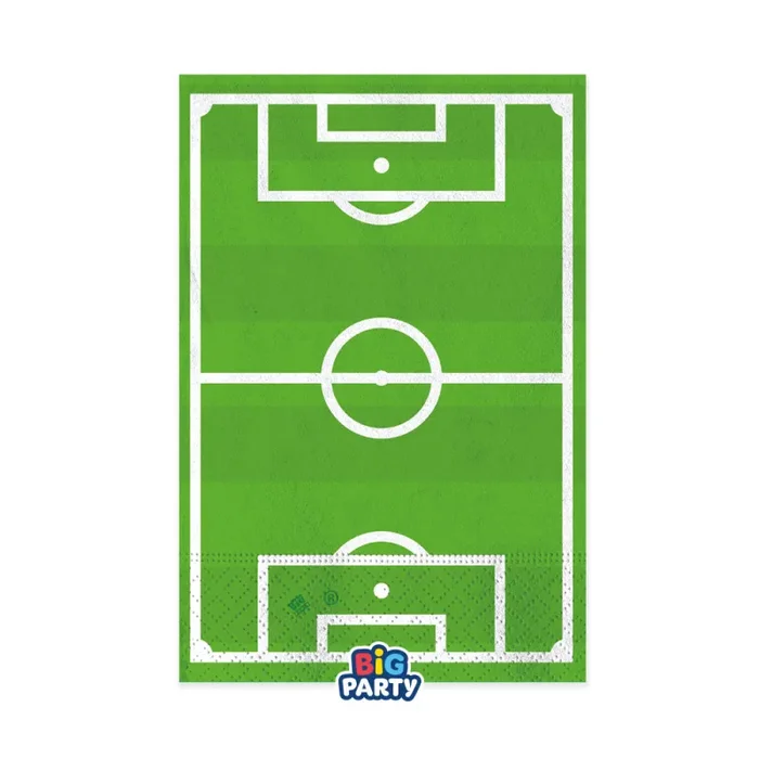 Big Party Tovaglioli Carta Football 33 x 33 Cm Cf 16 Pz Verde Bianco Nero