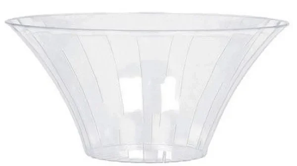 Bigiemme Contenitore Plastica Trasparente Vaso 18 x 9 Cm