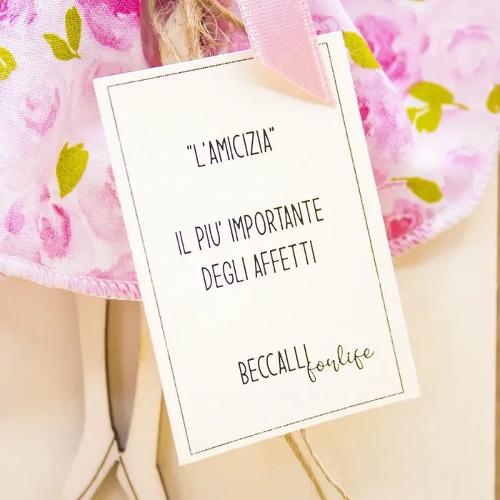 Bimba/Angelo delle Emozioni Positive, Abito con Fiori Rosa Beccalli - immagine 3