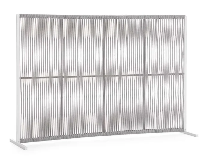 Bizzotto Paravento Paxson 180 x 120 Cm Bianco Grigio