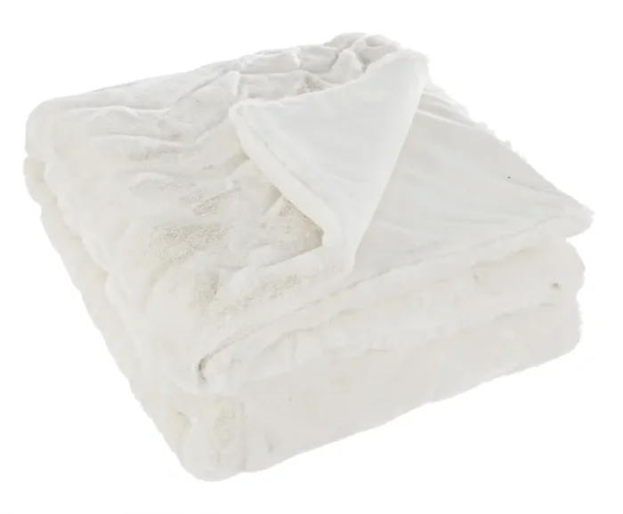 Bizzotto Plaid Chantel Natale 120 x 150 Cm Bianco Sconti