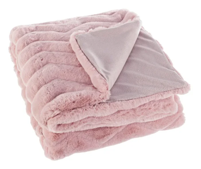 Bizzotto Plaid Chantel Natale 120 x 150 Cm Rosa