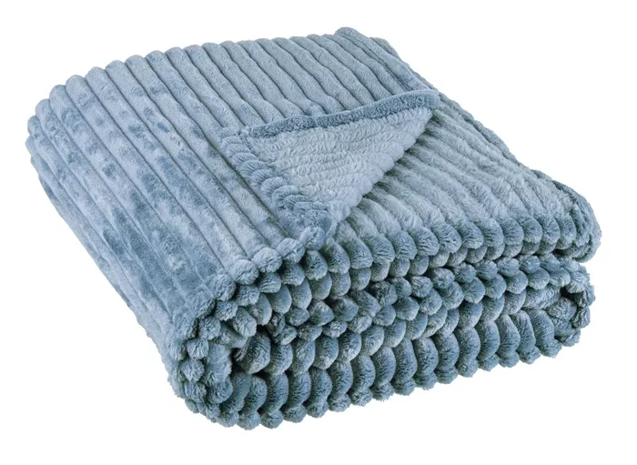 Bizzotto Plaid Rachele Natale 150 x 200 Cm Azzurro