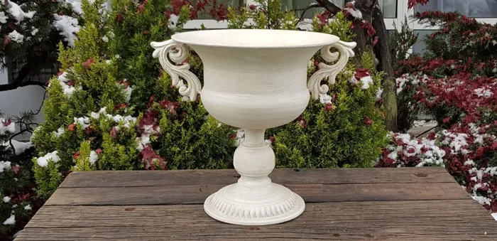 BONTURI CASA HOME DECORATION Coppa Metallo 28 x 31,5 Cm Cream Vendita calda online