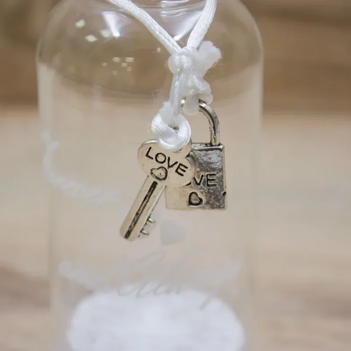 Bottiglia con Chiave e Lucchetto “Forever and Always” - immagine 2
