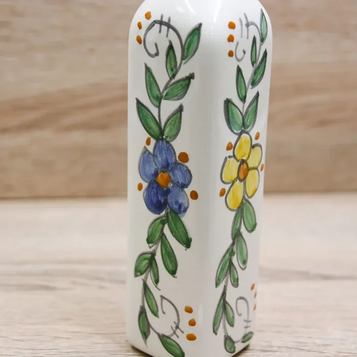 Bottiglia Liquore Fiori Giallo e Blu Stile Vietrese Il Borgo di Vietri - immagine 2