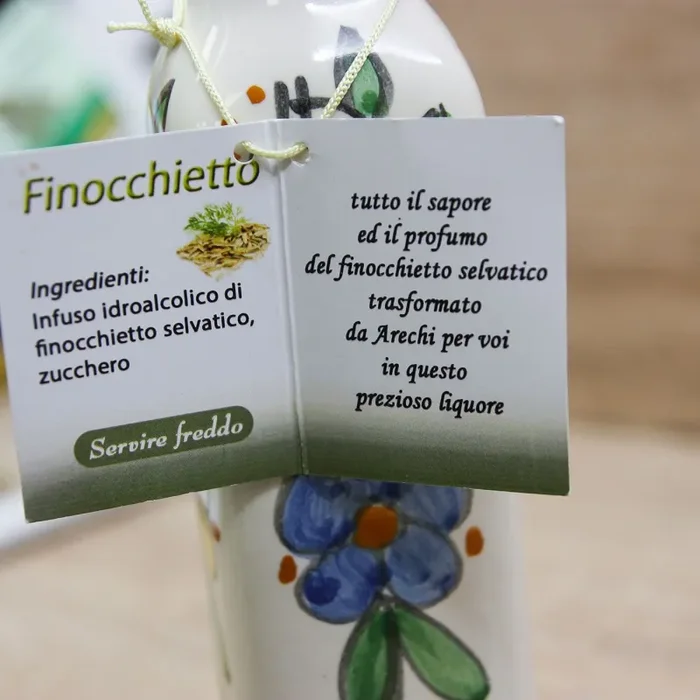 Bottiglia Liquore Fiori Giallo e Blu Stile Vietrese Il Borgo di Vietri - immagine 3