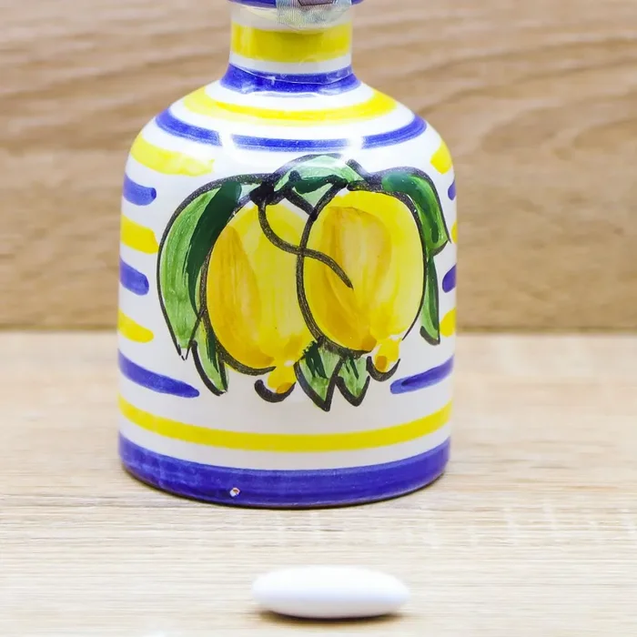 Bottiglia Media Limoncello decoro Vietrese Il Borgo di Vietri - immagine 2