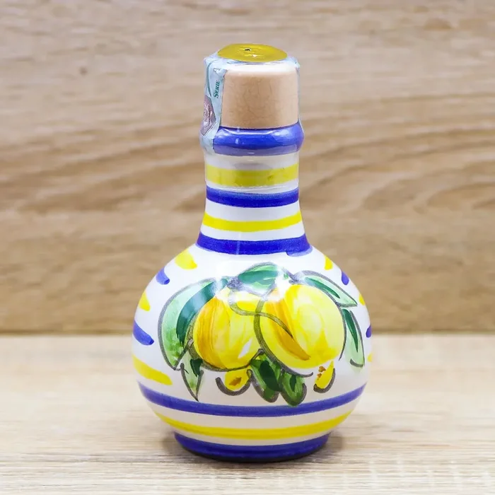 Bottiglia Media Tonda Limoncello decoro Vietrese Il Borgo di Vietri - immagine 2