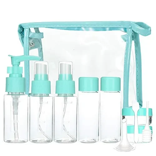 Bottiglie da Viaggio (11Pz), Cizen Kit Liquidi, Accessori Blu