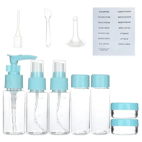 Bottiglie da Viaggio (11Pz), Cizen Kit Liquidi, Accessori Blu - immagine 2