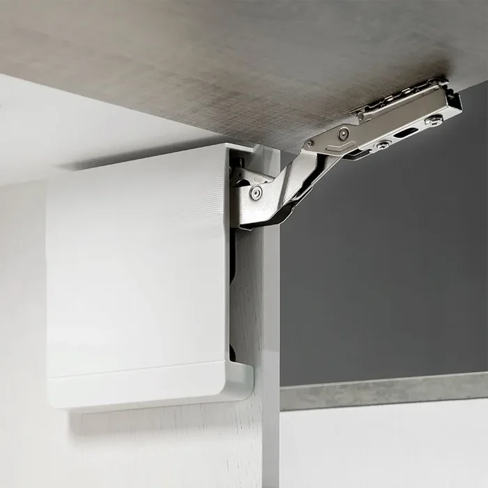 Braccetto per Ante a Ribalta Forza 580 – 1250 Plastica Bianca Acciaio e Tecnoplastica Emuca - immagine 3