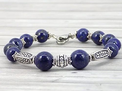 Bracciale da donna Thurcolas in argento placcato Lapis Lazuli della gamma…