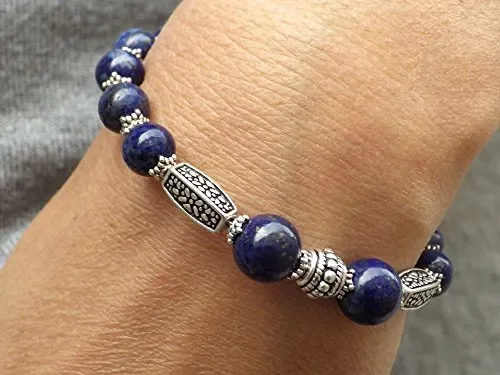 Bracciale da donna Thurcolas in argento placcato Lapis Lazuli della gamma… - immagine 2