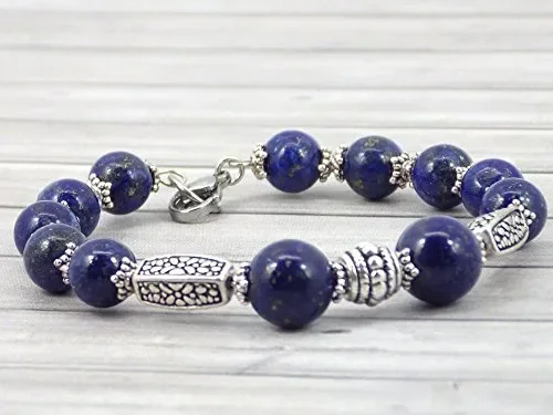 Bracciale da donna Thurcolas in argento placcato Lapis Lazuli della gamma… - immagine 3