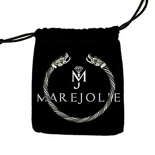 Bracciale da uomo in acciaio inox massiccio, stile vichingo, creato per…