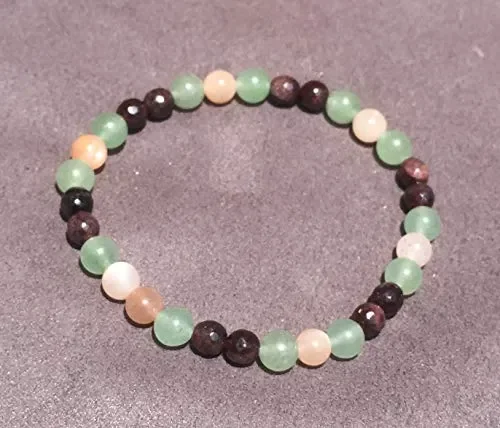 Bracciale ENERGY BOOST Vitalità Granato, pietra di roccia naturale e pietra…