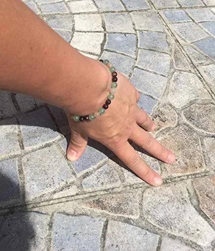 Bracciale ENERGY BOOST Vitalità Granato, pietra di roccia naturale e pietra… - immagine 3