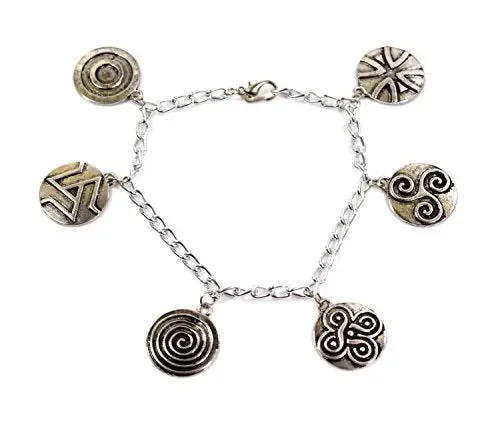 Bracciale Teen Wolf Charm – Charms simbolo argento antico a forma di Druido…