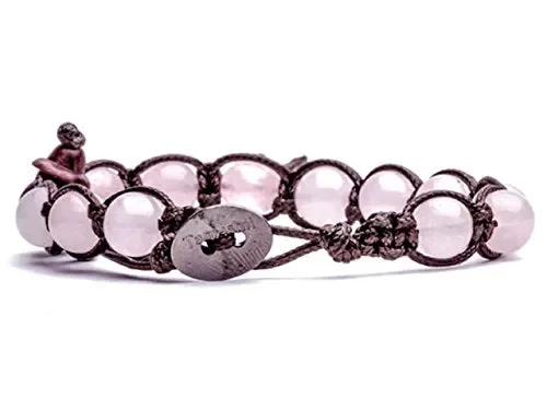 Bracciale tibetano buddista in Quarzo Rosa MainApps