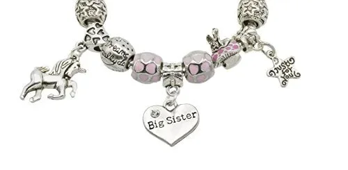 Braccialetto con unicorno e messaggio speciale, scatola regalo – 9… Moda - immagine 2